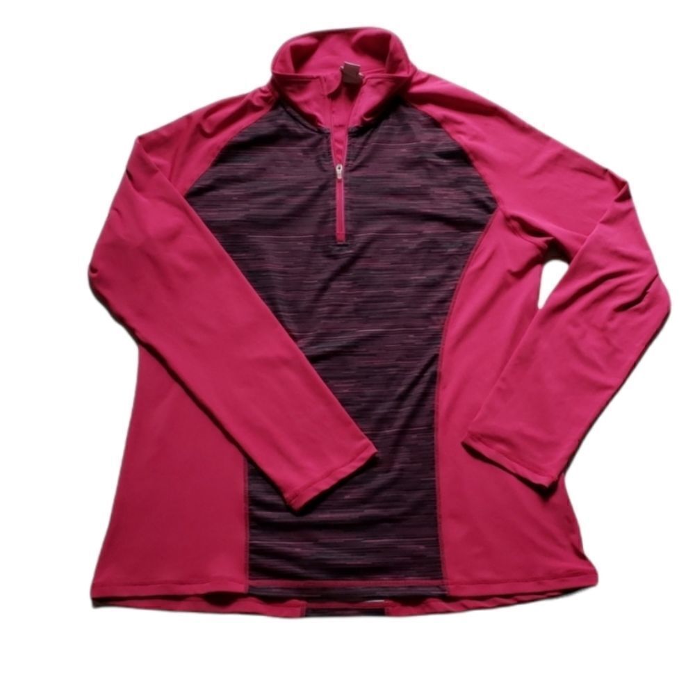 Everlast Heathered Pink 1/3 Zipper pullover